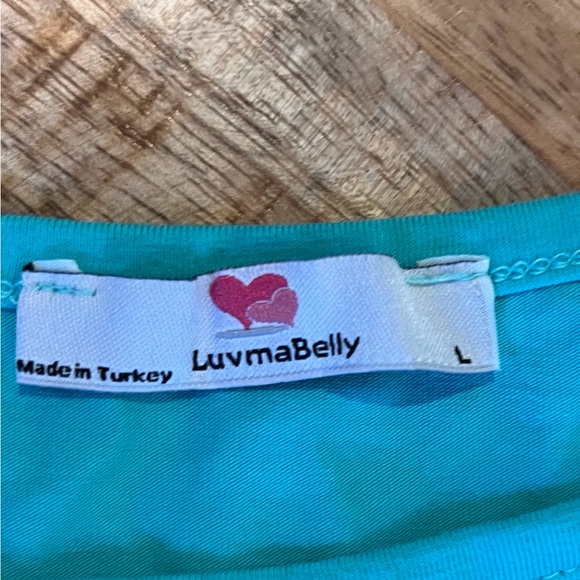 LuvmaBelly Short Sleeve Nursing Top Size Large - Picture 4 of 5